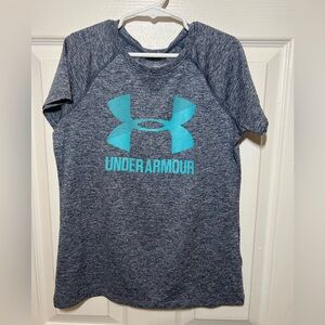 Navy and Teal Girls shirt